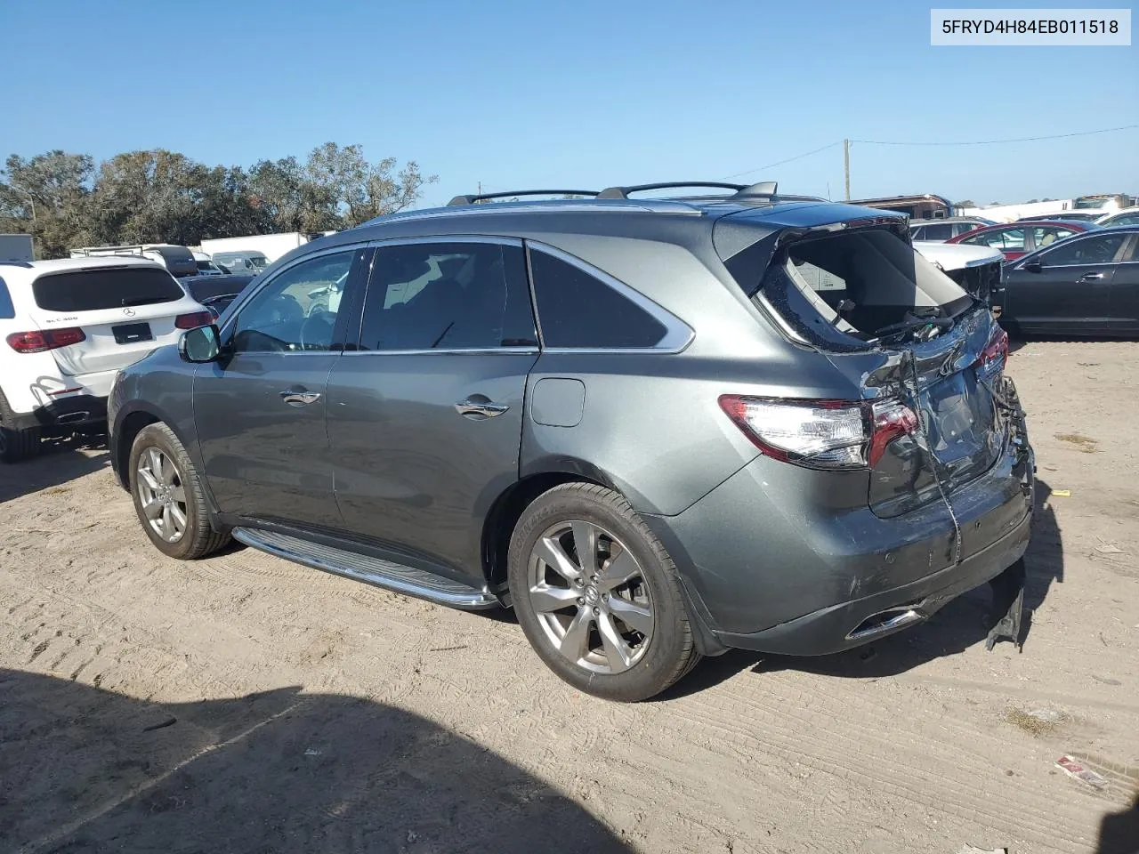 2014 Acura Mdx Advance VIN: 5FRYD4H84EB011518 Lot: 78905204