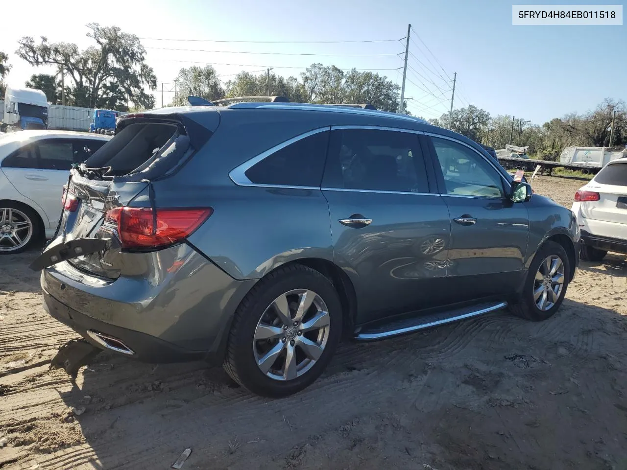 2014 Acura Mdx Advance VIN: 5FRYD4H84EB011518 Lot: 78905204