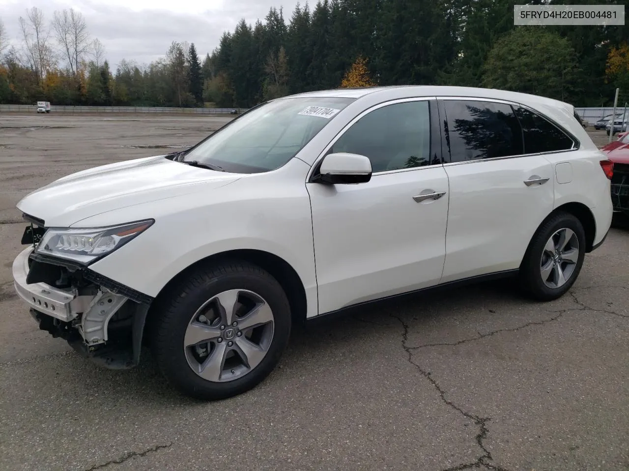 2014 Acura Mdx VIN: 5FRYD4H20EB004481 Lot: 79041704