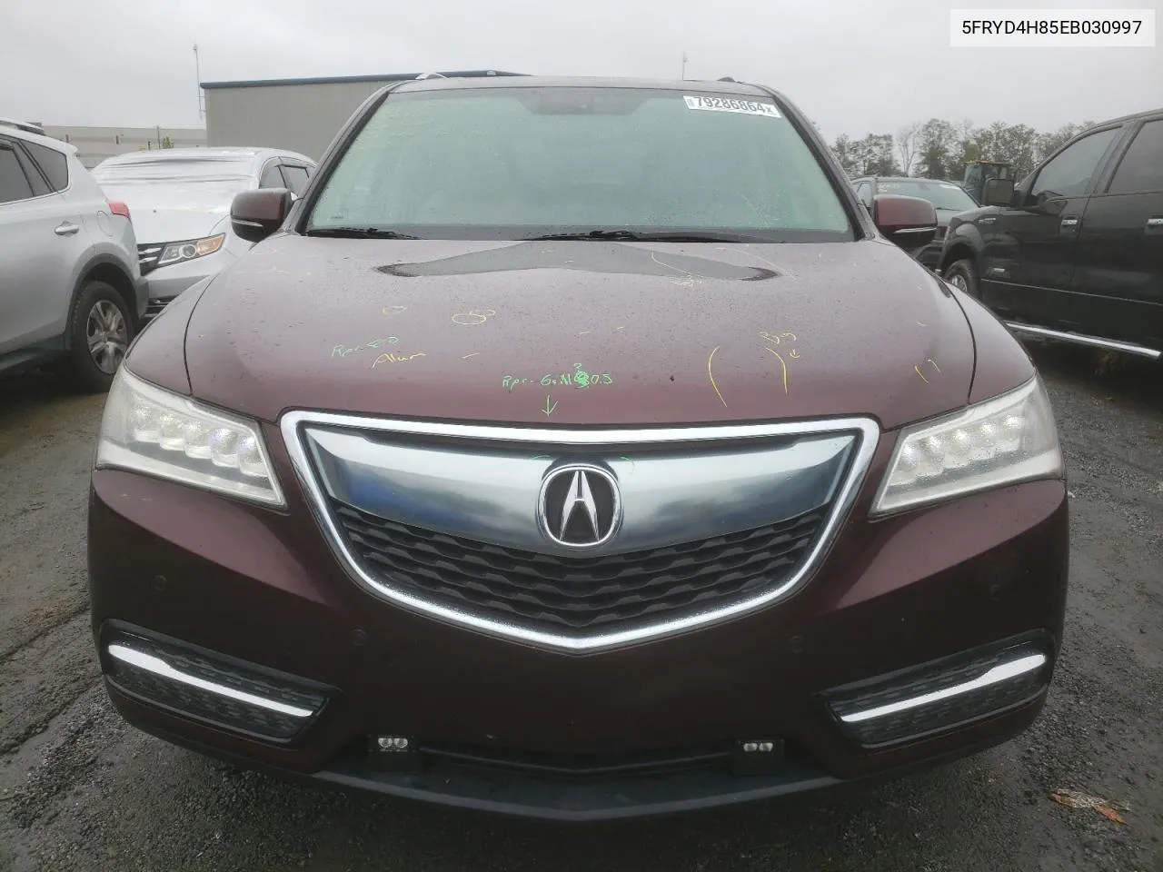 2014 Acura Mdx Advance VIN: 5FRYD4H85EB030997 Lot: 79286864