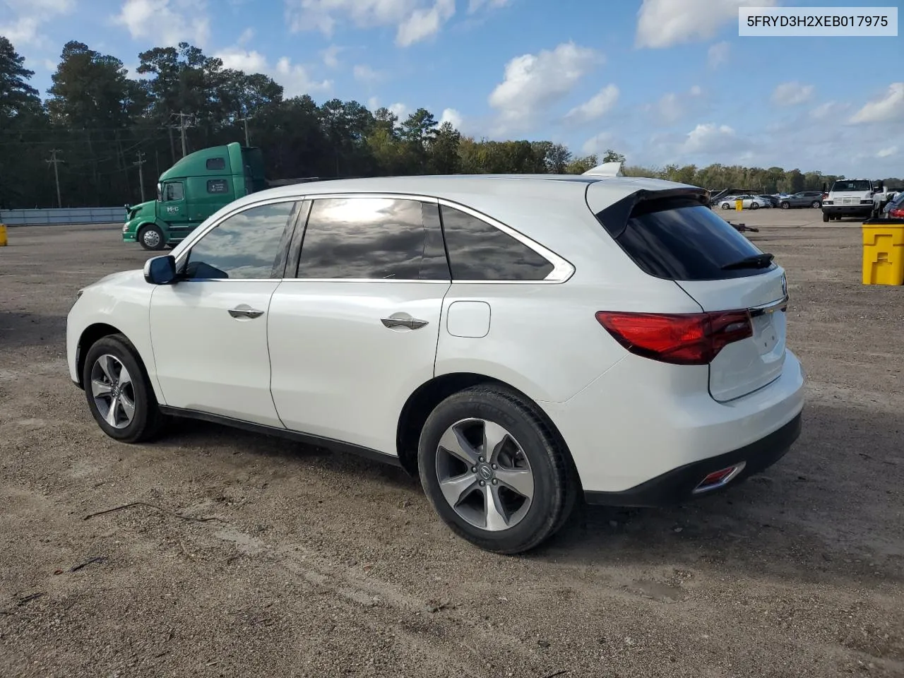 2014 Acura Mdx VIN: 5FRYD3H2XEB017975 Lot: 79300684