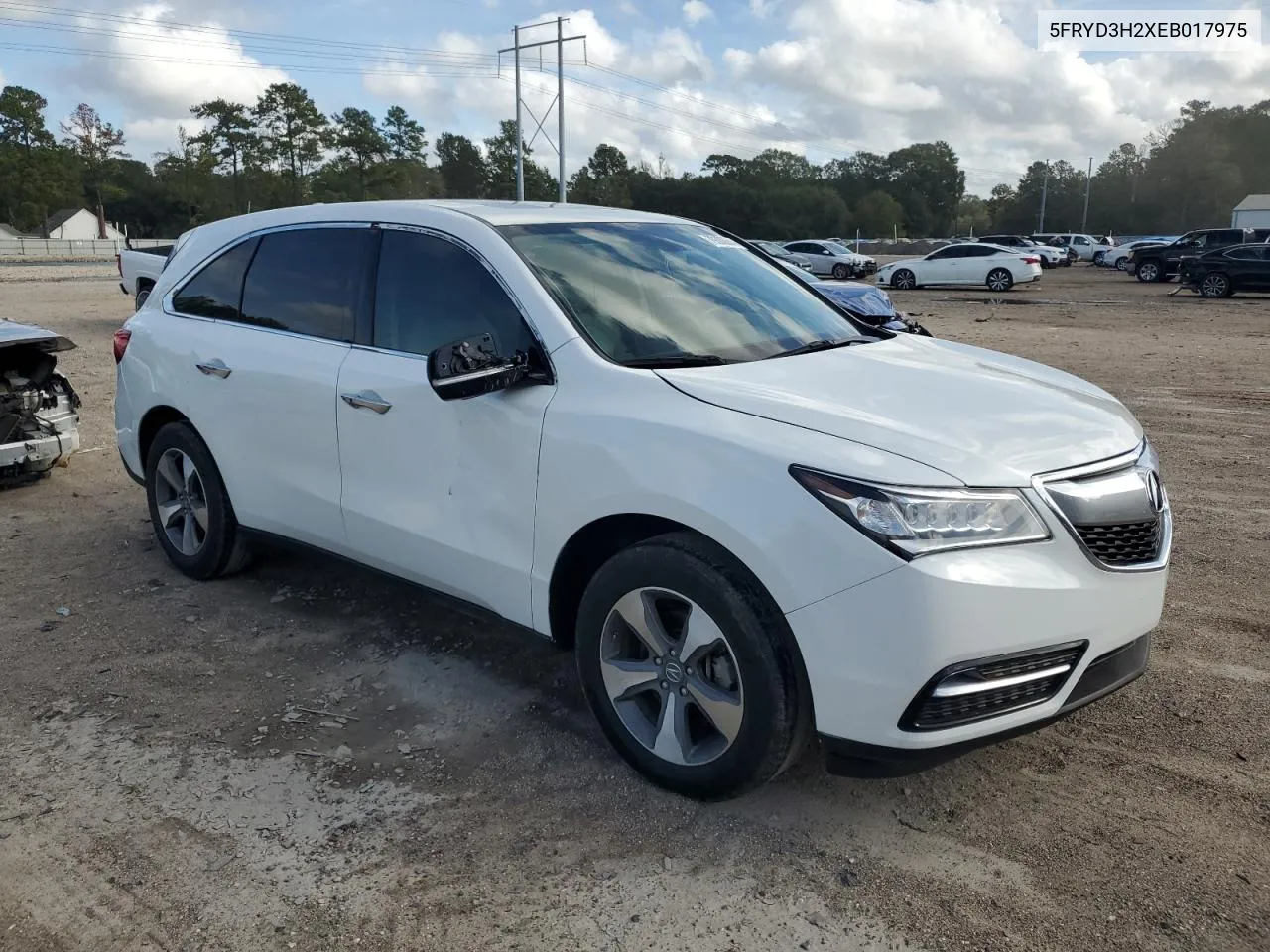 2014 Acura Mdx VIN: 5FRYD3H2XEB017975 Lot: 79300684