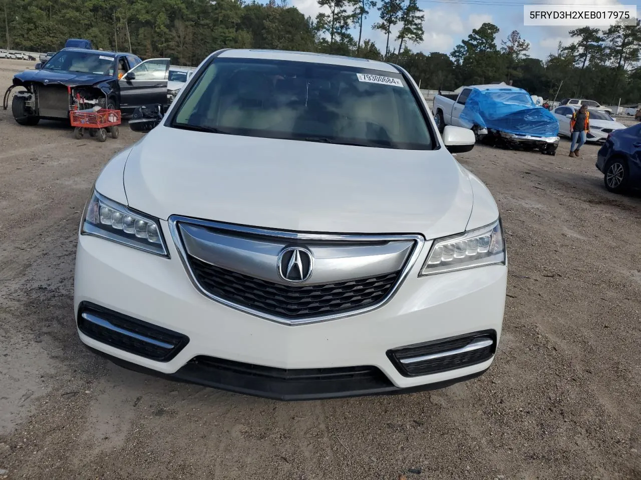 2014 Acura Mdx VIN: 5FRYD3H2XEB017975 Lot: 79300684