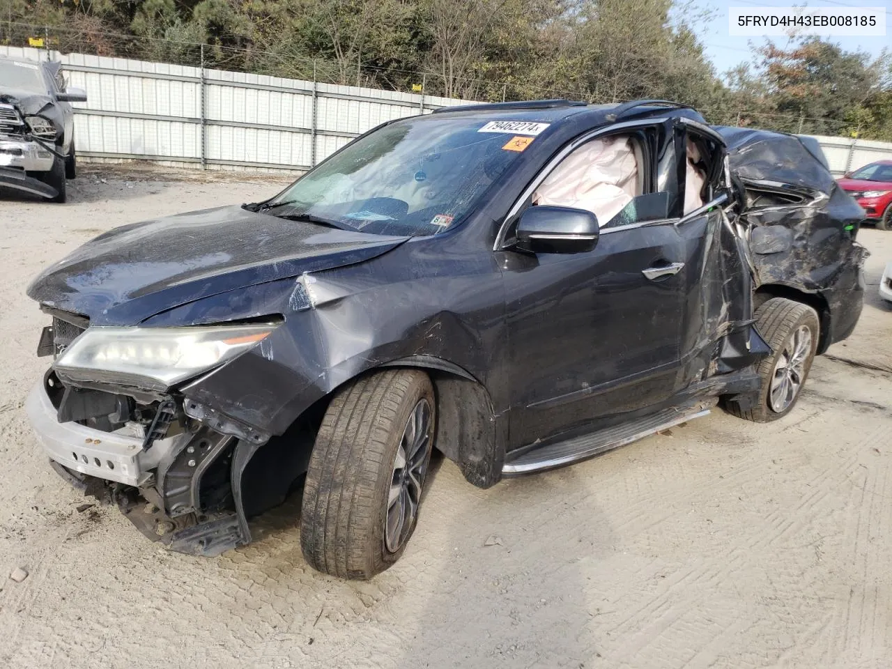 2014 Acura Mdx Technology VIN: 5FRYD4H43EB008185 Lot: 79462274