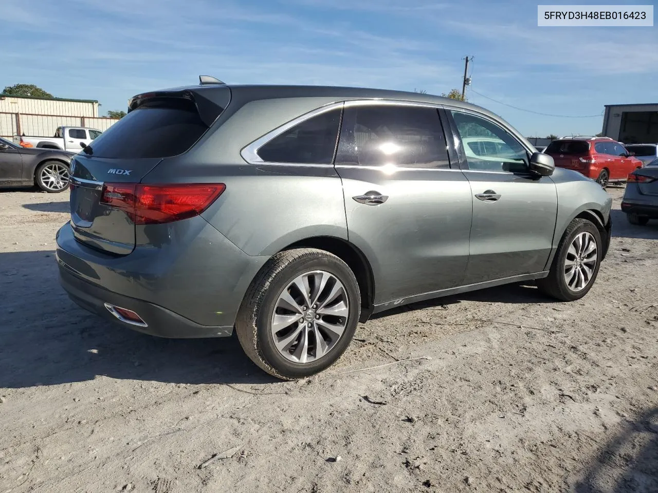 2014 Acura Mdx Technology VIN: 5FRYD3H48EB016423 Lot: 79745434