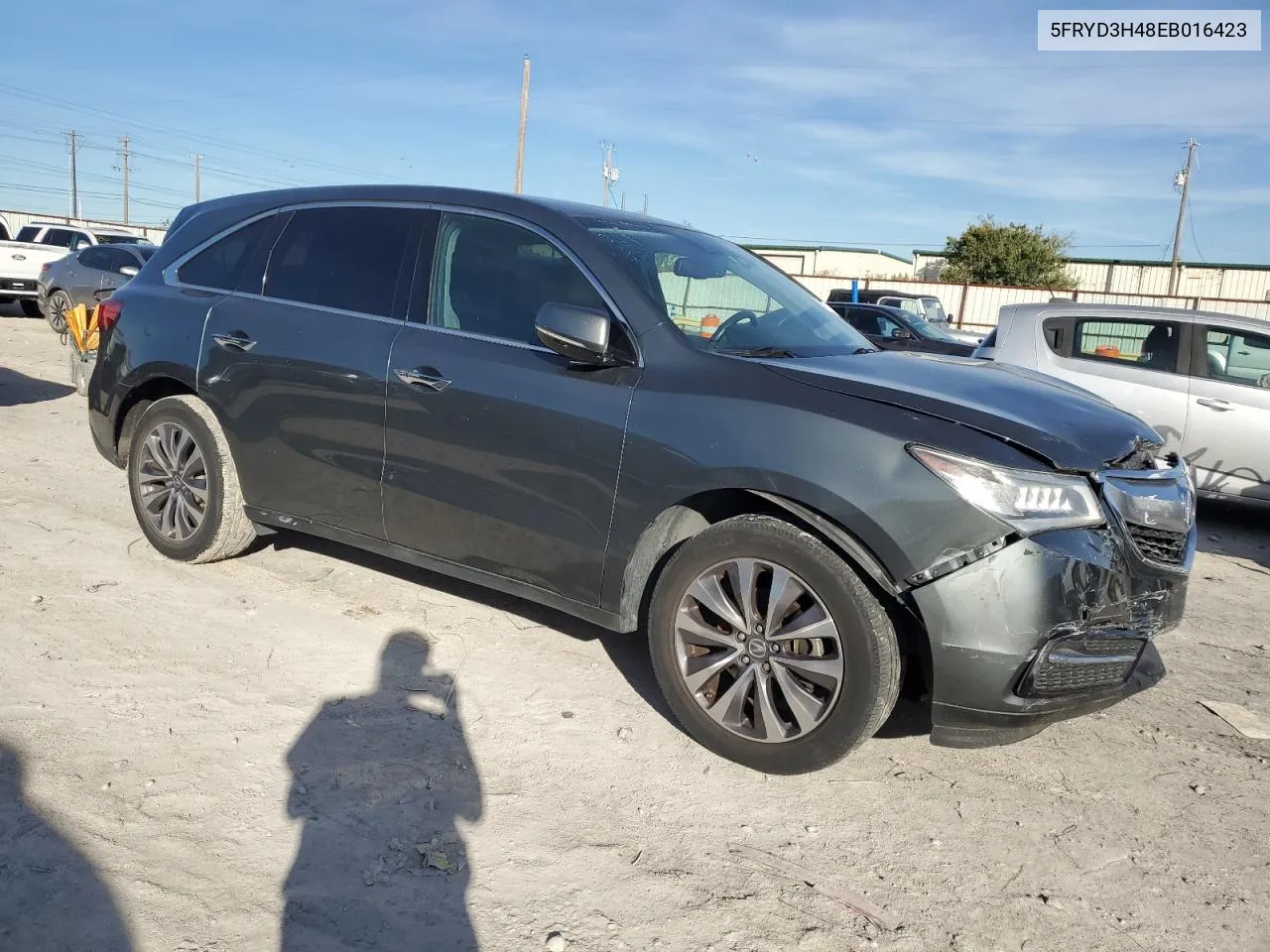 2014 Acura Mdx Technology VIN: 5FRYD3H48EB016423 Lot: 79745434