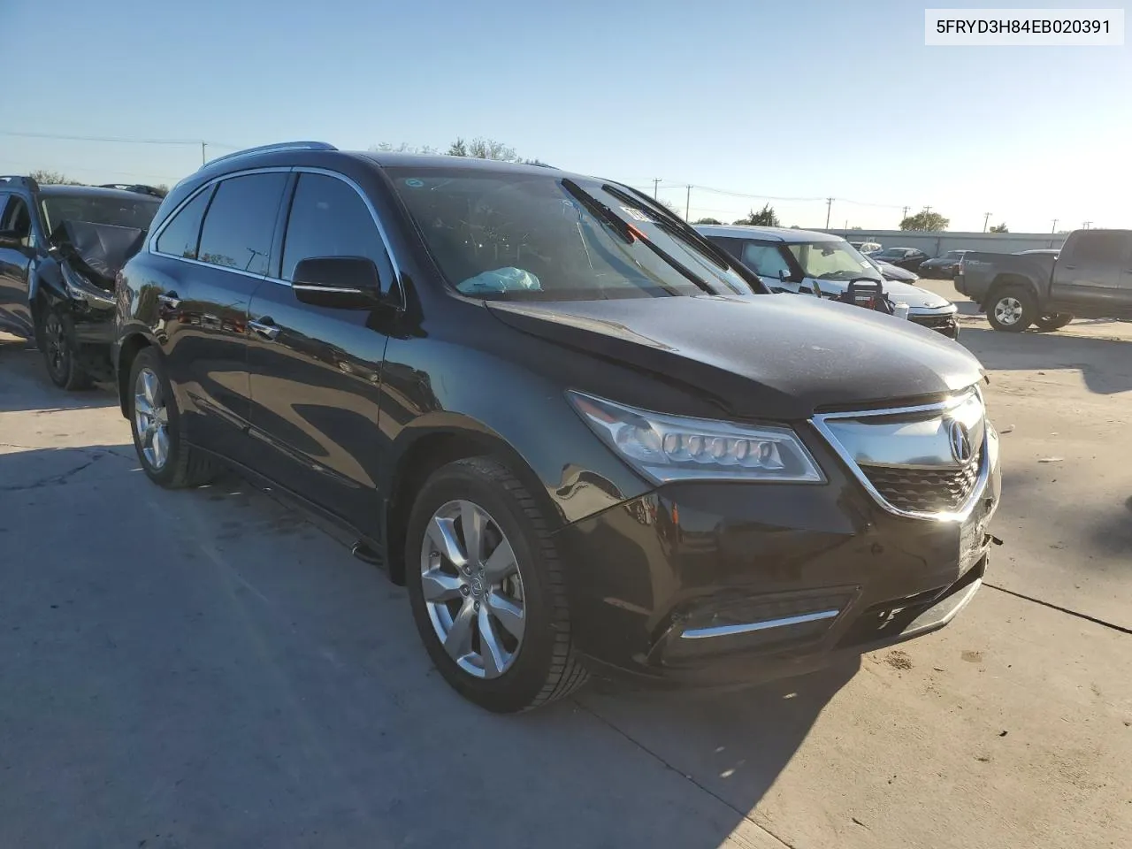 2014 Acura Mdx Advance VIN: 5FRYD3H84EB020391 Lot: 79746234