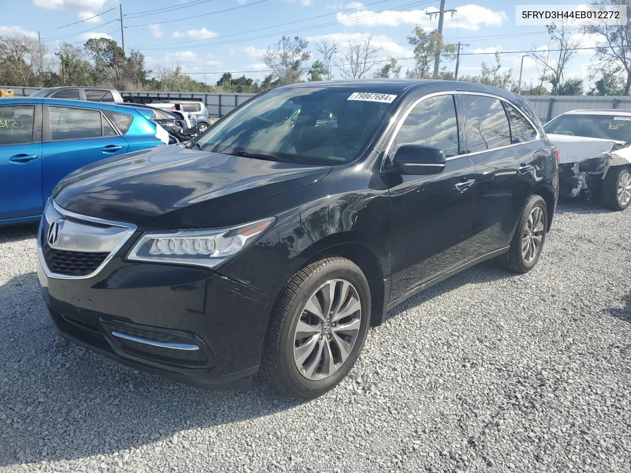 2014 Acura Mdx Technology VIN: 5FRYD3H44EB012272 Lot: 79867684