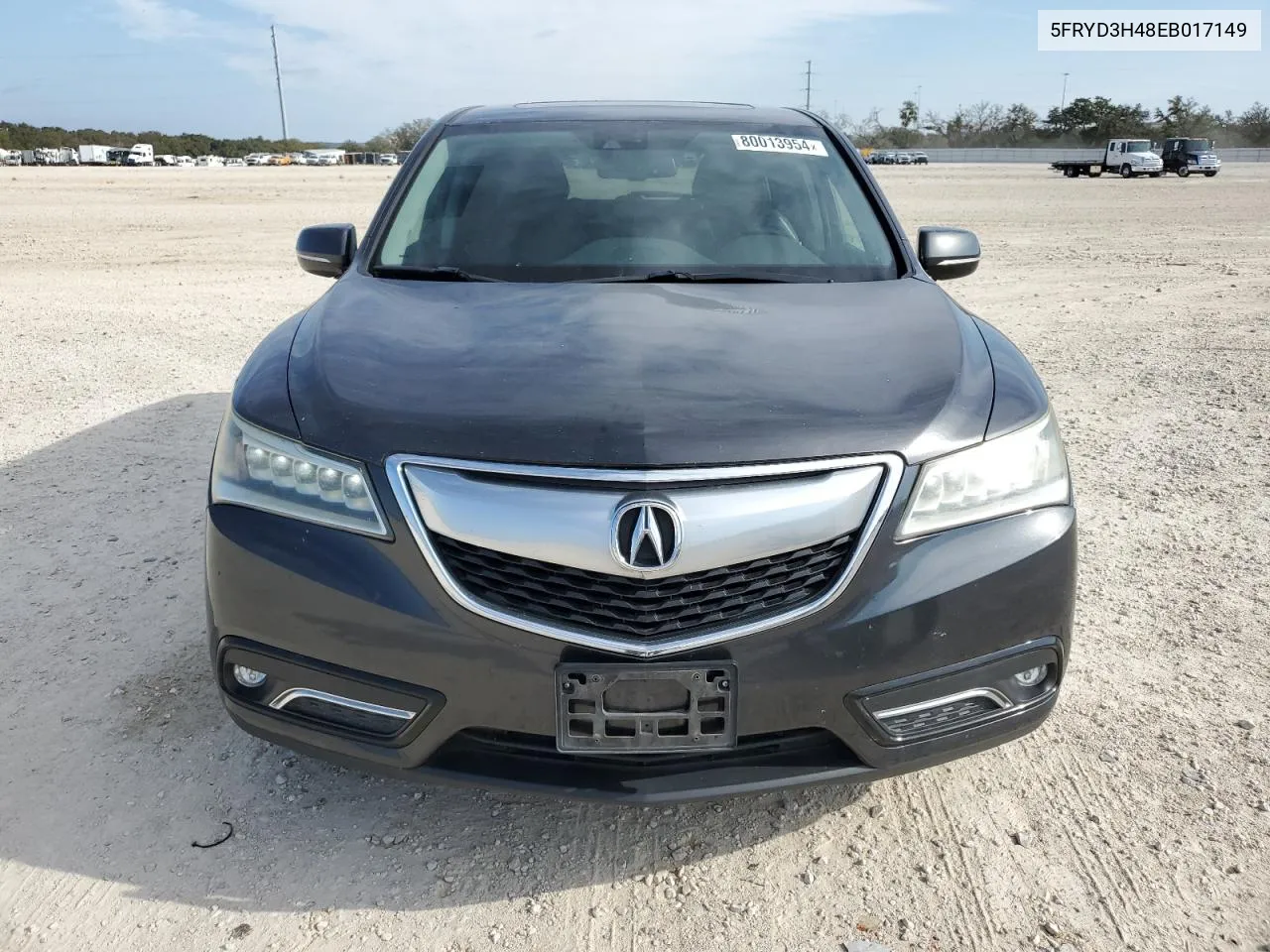 2014 Acura Mdx Technology VIN: 5FRYD3H48EB017149 Lot: 80013954