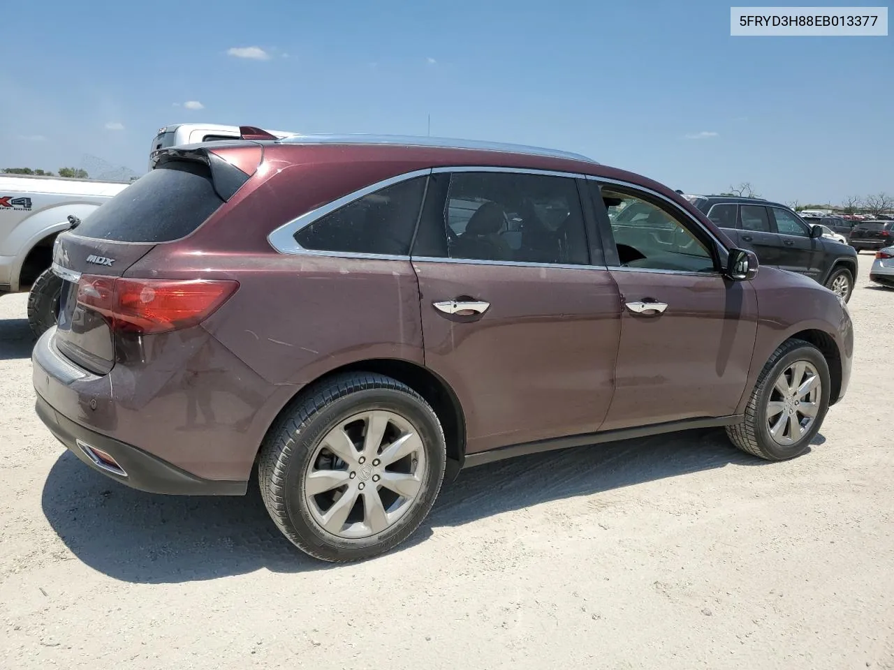 2014 Acura Mdx Advance VIN: 5FRYD3H88EB013377 Lot: 80423224