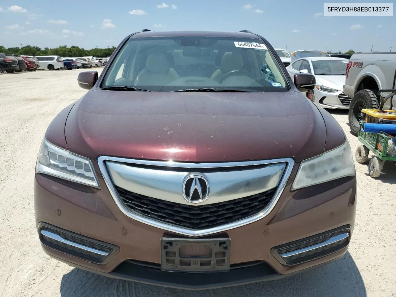 2014 Acura Mdx Advance VIN: 5FRYD3H88EB013377 Lot: 80423224