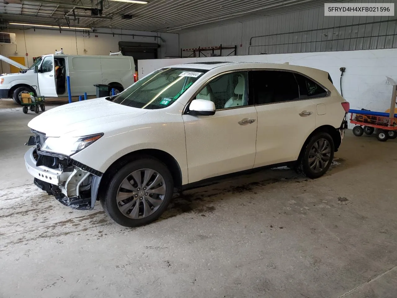 2015 Acura Mdx Technology VIN: 5FRYD4H4XFB021596 Lot: 52169944