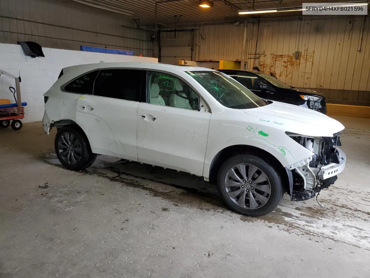 2015 Acura Mdx Technology VIN: 5FRYD4H4XFB021596 Lot: 52169944