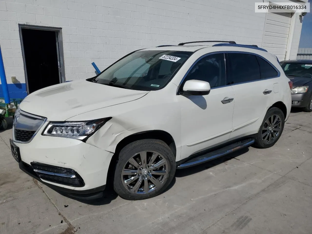 2015 Acura Mdx Technology VIN: 5FRYD4H4XFB016334 Lot: 52234334