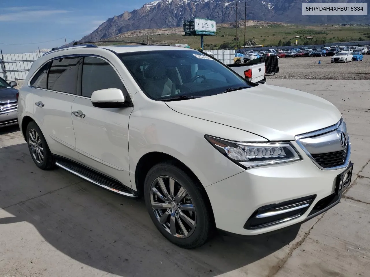 2015 Acura Mdx Technology VIN: 5FRYD4H4XFB016334 Lot: 52234334