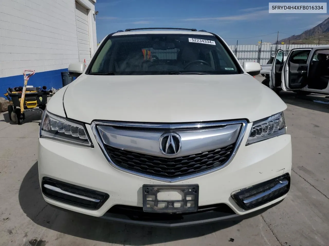 2015 Acura Mdx Technology VIN: 5FRYD4H4XFB016334 Lot: 52234334