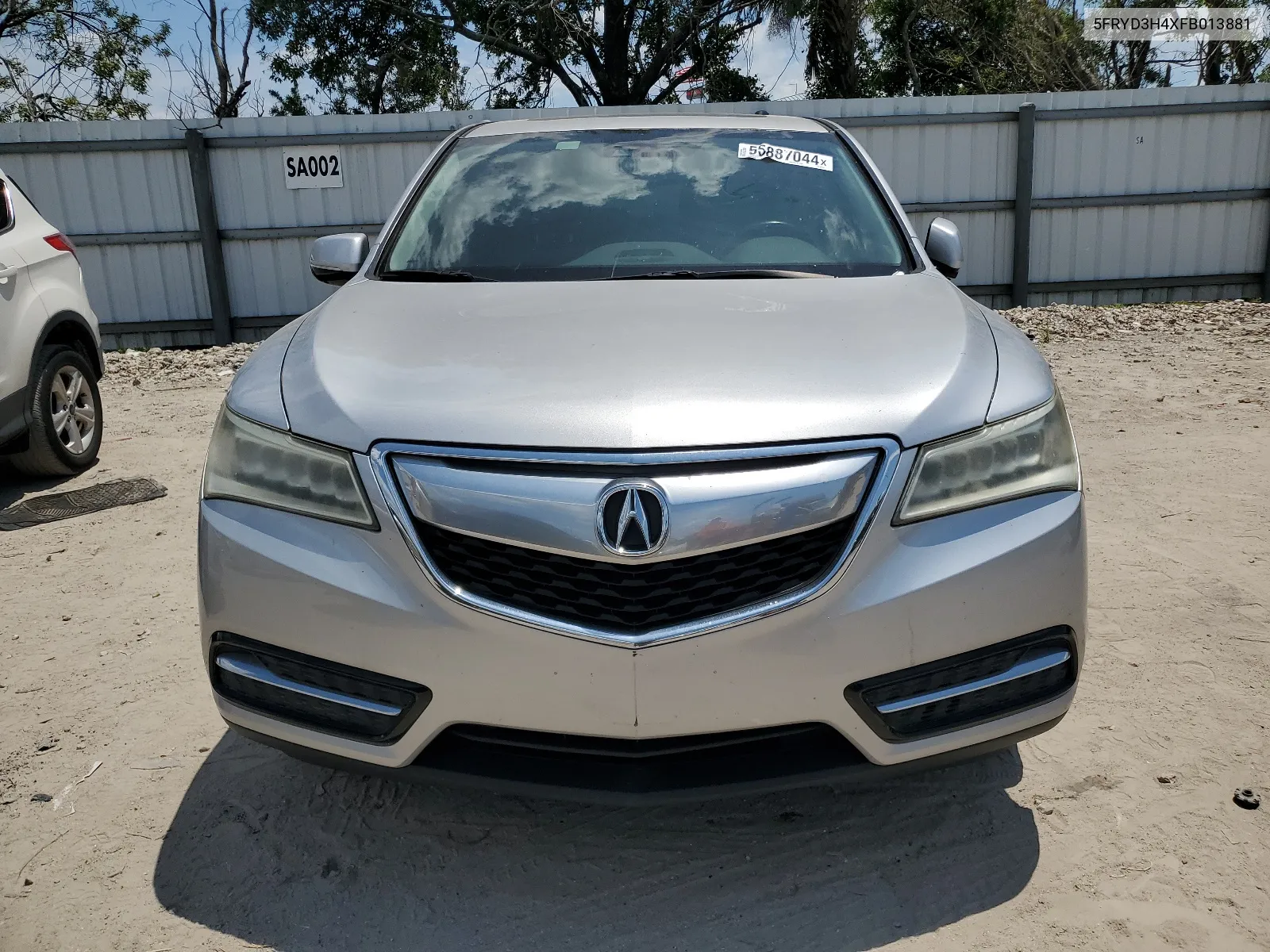 2015 Acura Mdx Technology VIN: 5FRYD3H4XFB013881 Lot: 55887044