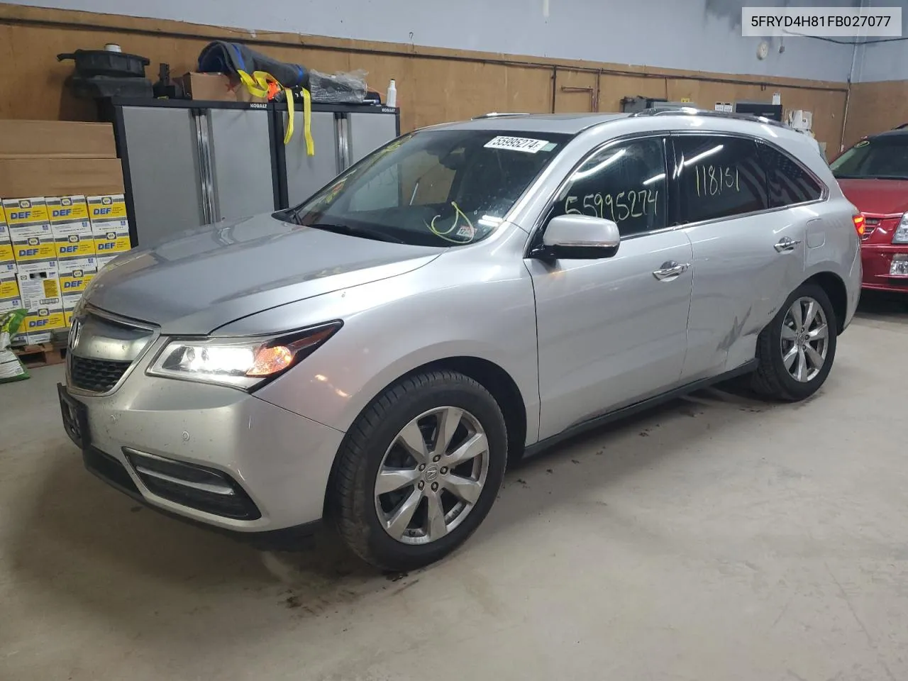 5FRYD4H81FB027077 2015 Acura Mdx Advance