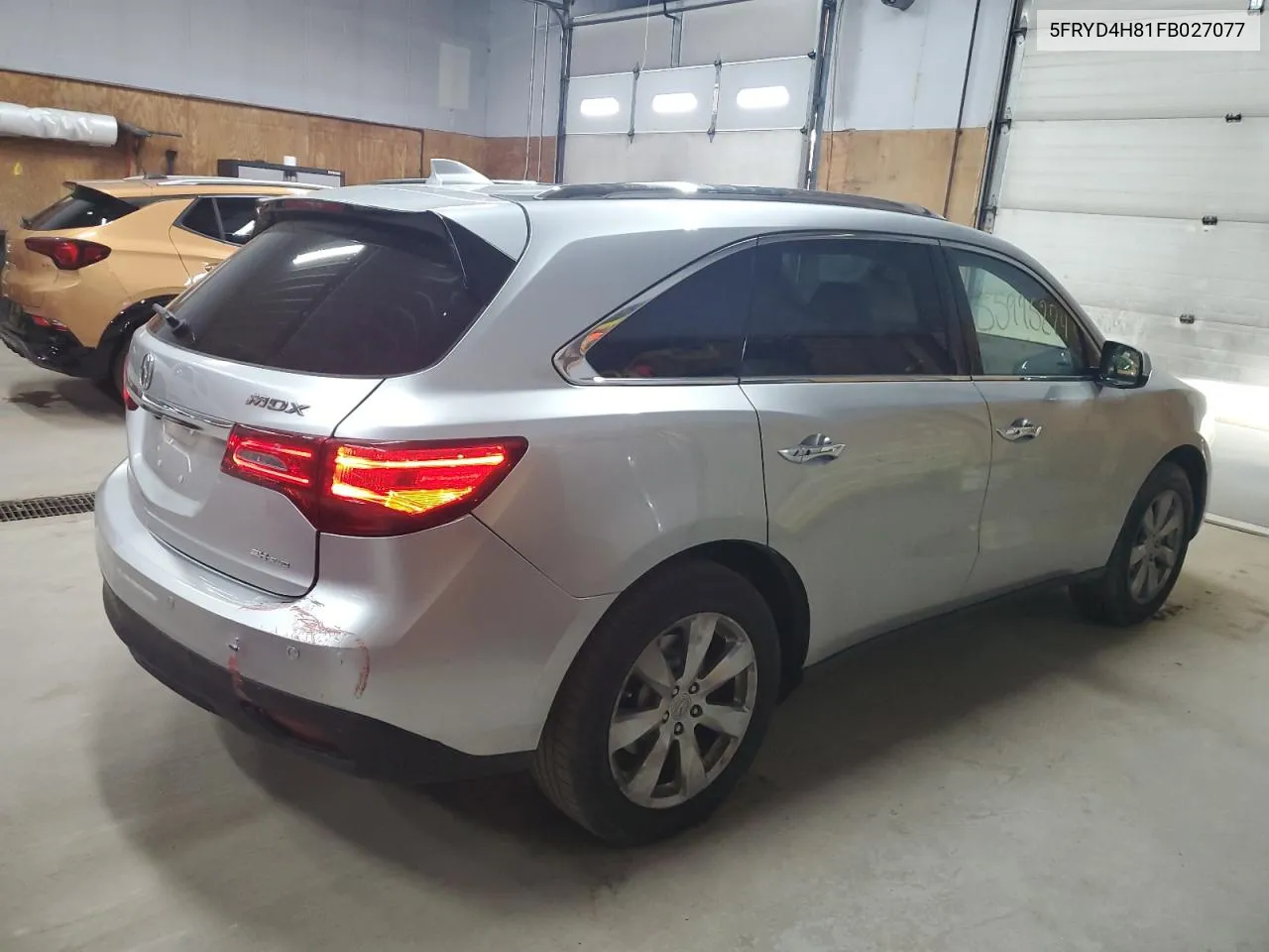 5FRYD4H81FB027077 2015 Acura Mdx Advance