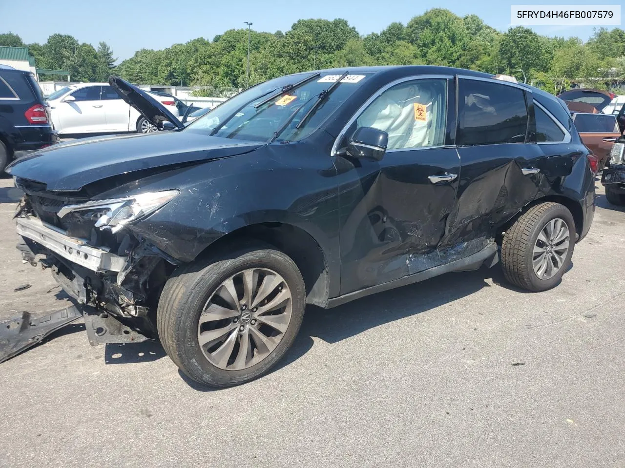 2015 Acura Mdx Technology VIN: 5FRYD4H46FB007579 Lot: 56286844