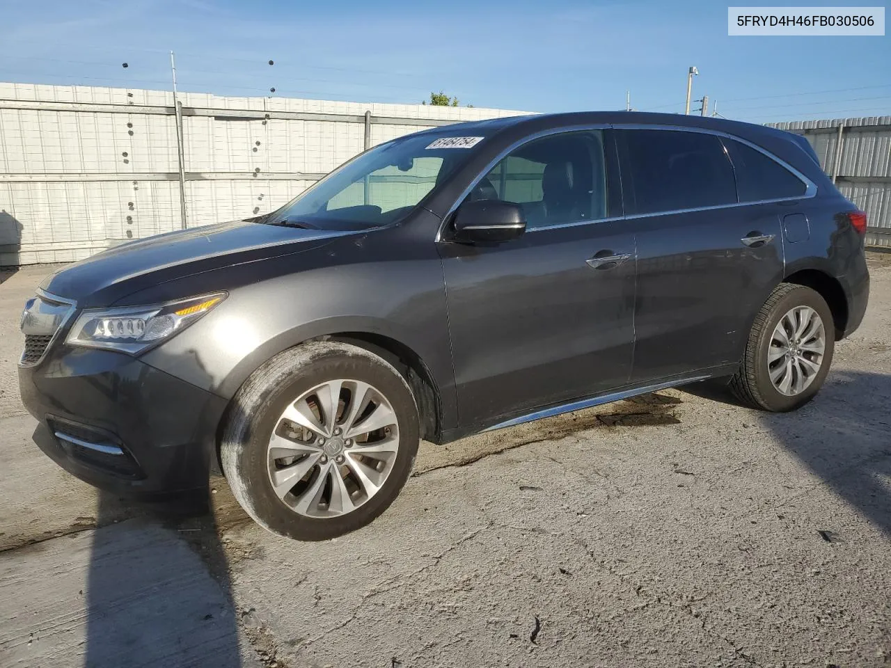 2015 Acura Mdx Technology VIN: 5FRYD4H46FB030506 Lot: 61464754