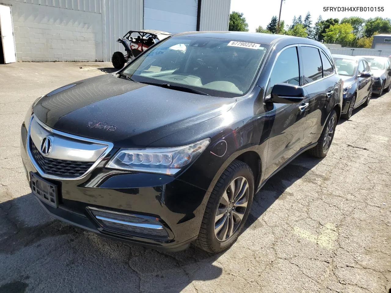 2015 Acura Mdx Technology VIN: 5FRYD3H4XFB010155 Lot: 67790224