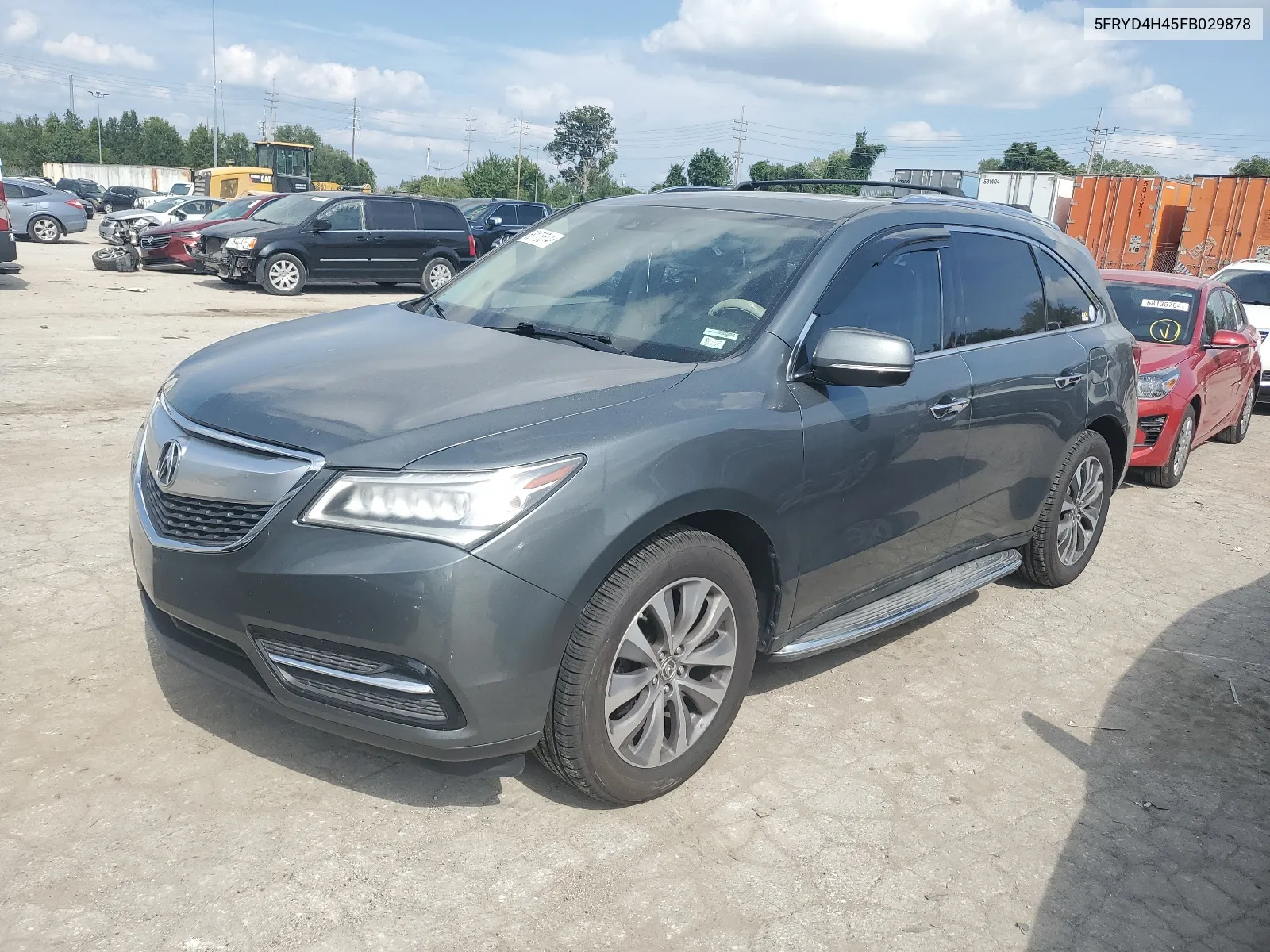 2015 Acura Mdx Technology VIN: 5FRYD4H45FB029878 Lot: 68175514