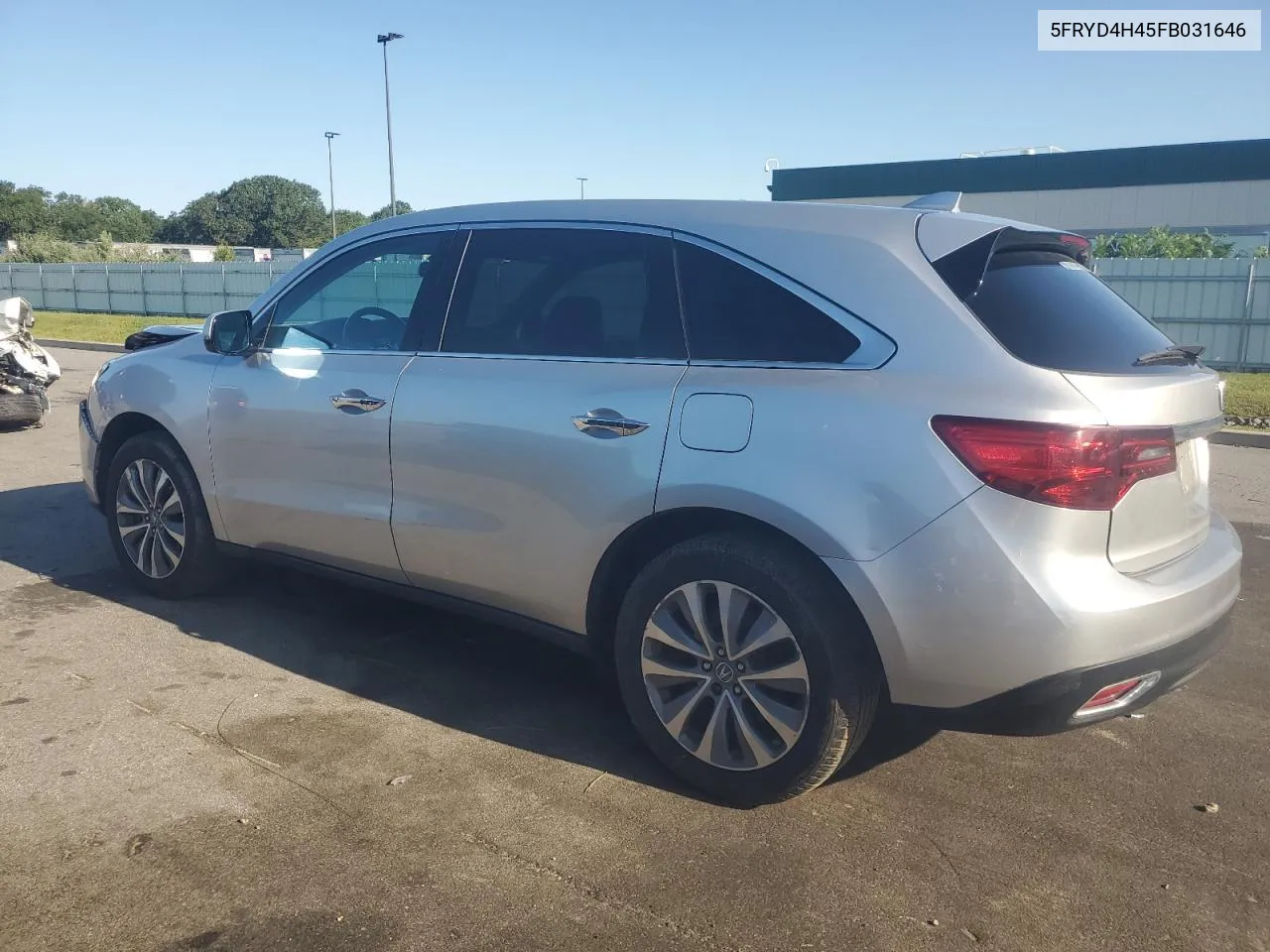 2015 Acura Mdx Technology VIN: 5FRYD4H45FB031646 Lot: 68225454