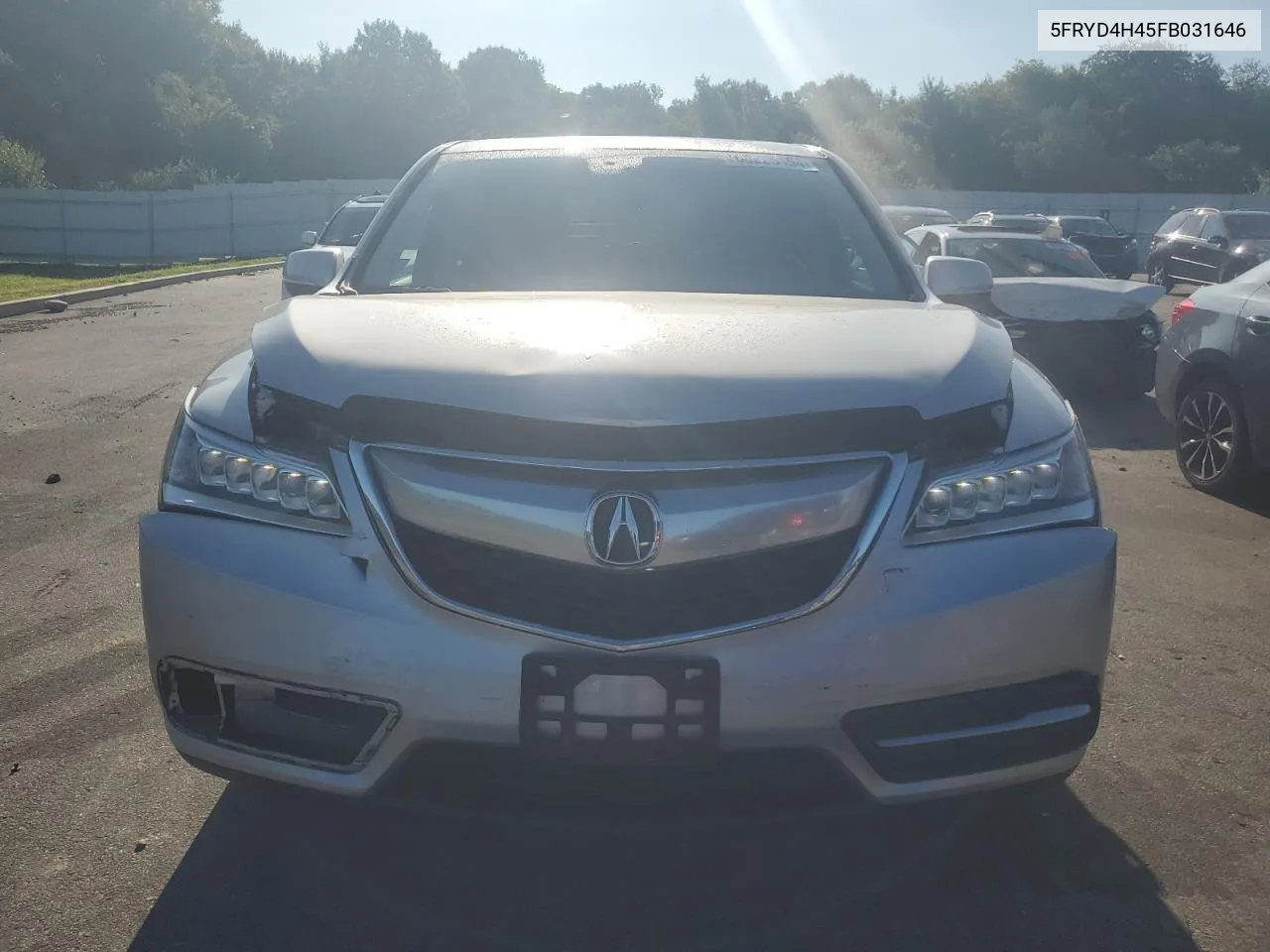 2015 Acura Mdx Technology VIN: 5FRYD4H45FB031646 Lot: 68225454