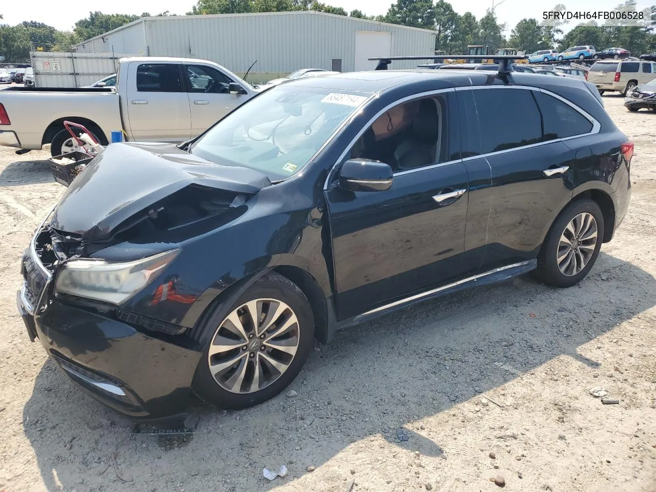 2015 Acura Mdx Technology VIN: 5FRYD4H64FB006528 Lot: 68487194