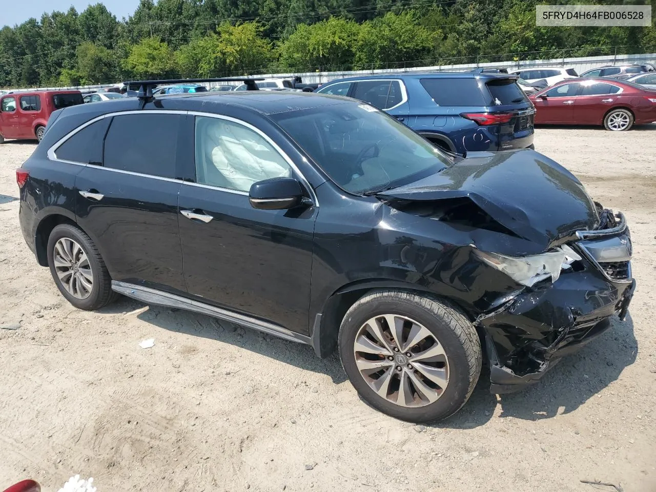 2015 Acura Mdx Technology VIN: 5FRYD4H64FB006528 Lot: 68487194