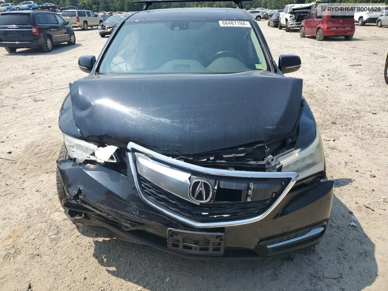 2015 Acura Mdx Technology VIN: 5FRYD4H64FB006528 Lot: 68487194