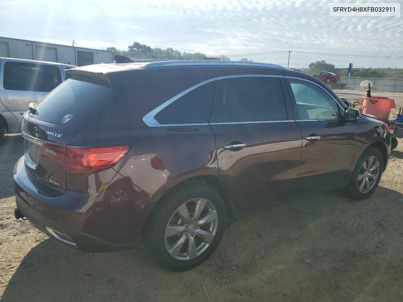 2015 Acura Mdx Advance VIN: 5FRYD4H8XFB032911 Lot: 69293034