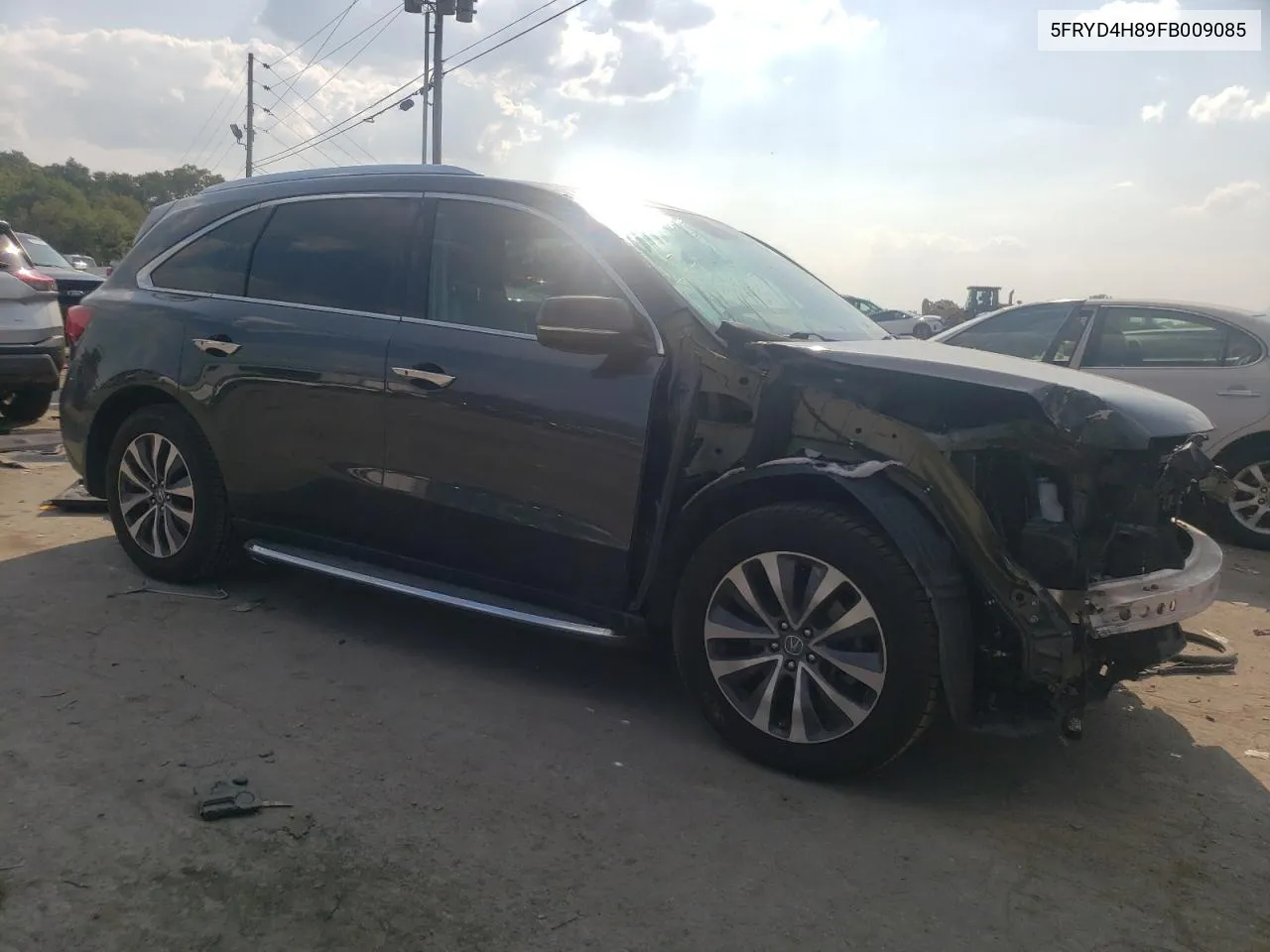 2015 Acura Mdx Advance VIN: 5FRYD4H89FB009085 Lot: 69475314