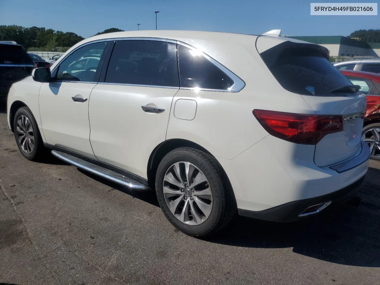 2015 Acura Mdx Technology VIN: 5FRYD4H49FB021606 Lot: 69793244