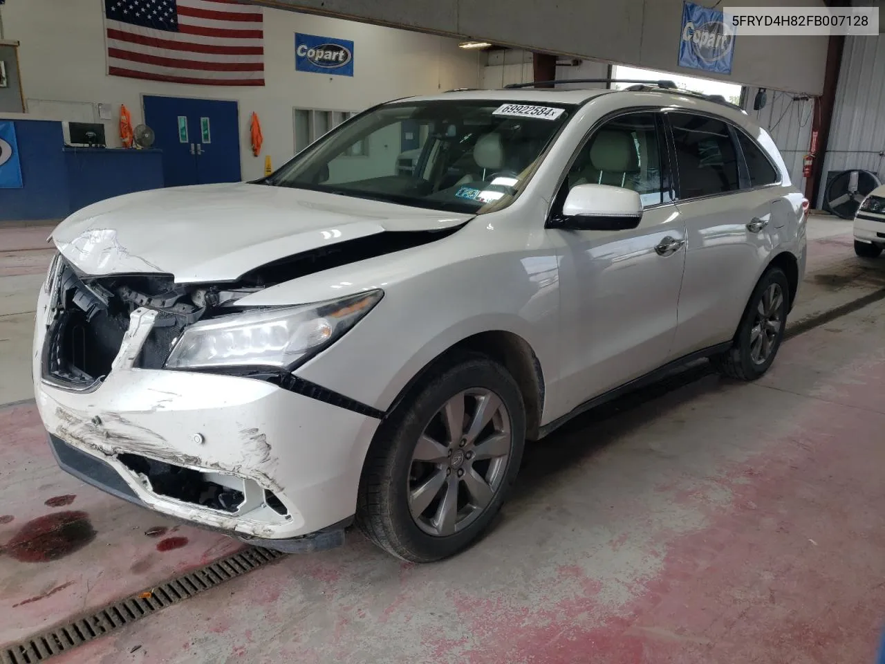 5FRYD4H82FB007128 2015 Acura Mdx Advance