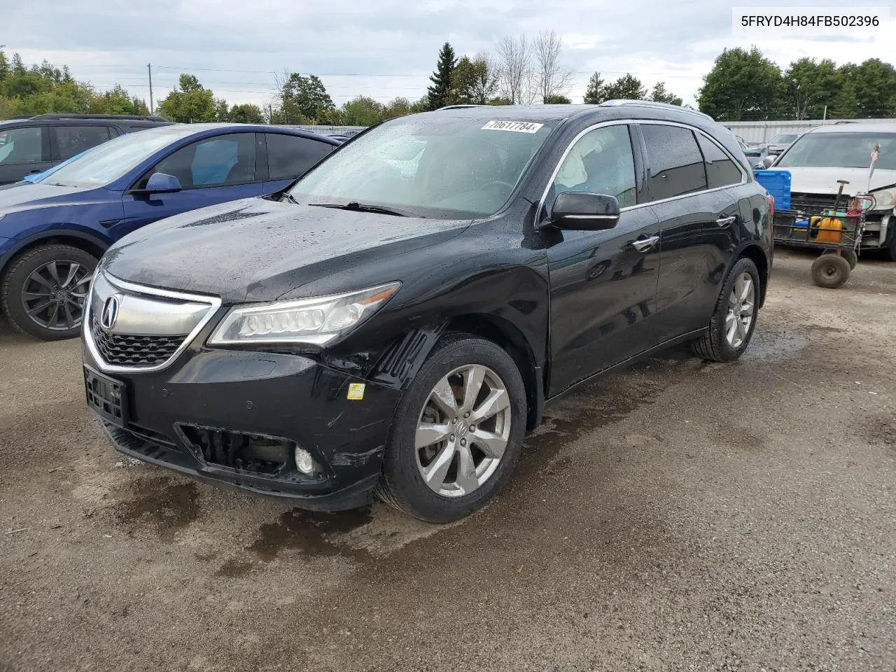 2015 Acura Mdx Advance VIN: 5FRYD4H84FB502396 Lot: 70617784