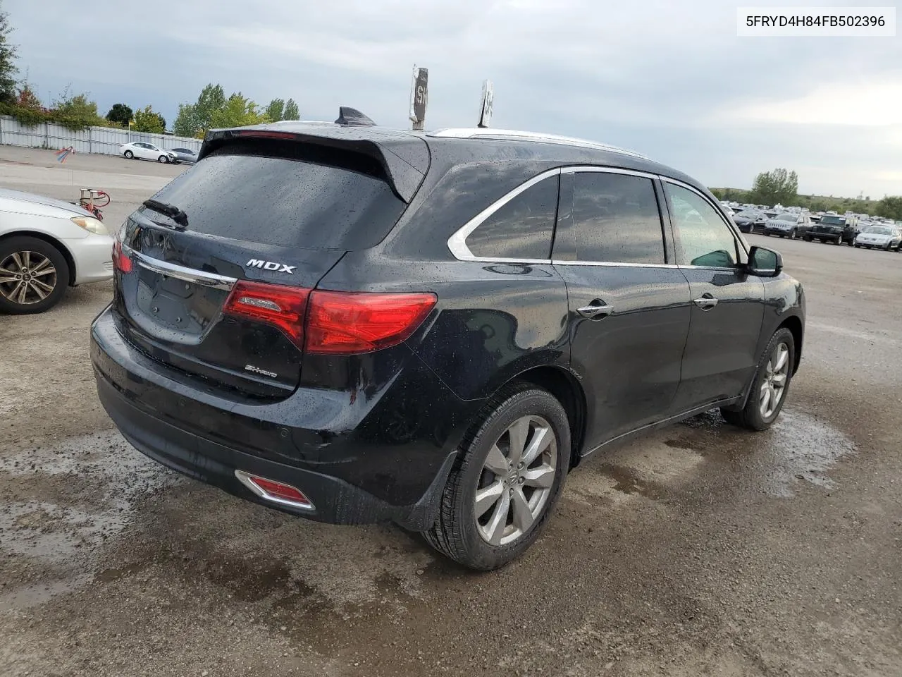 2015 Acura Mdx Advance VIN: 5FRYD4H84FB502396 Lot: 70617784