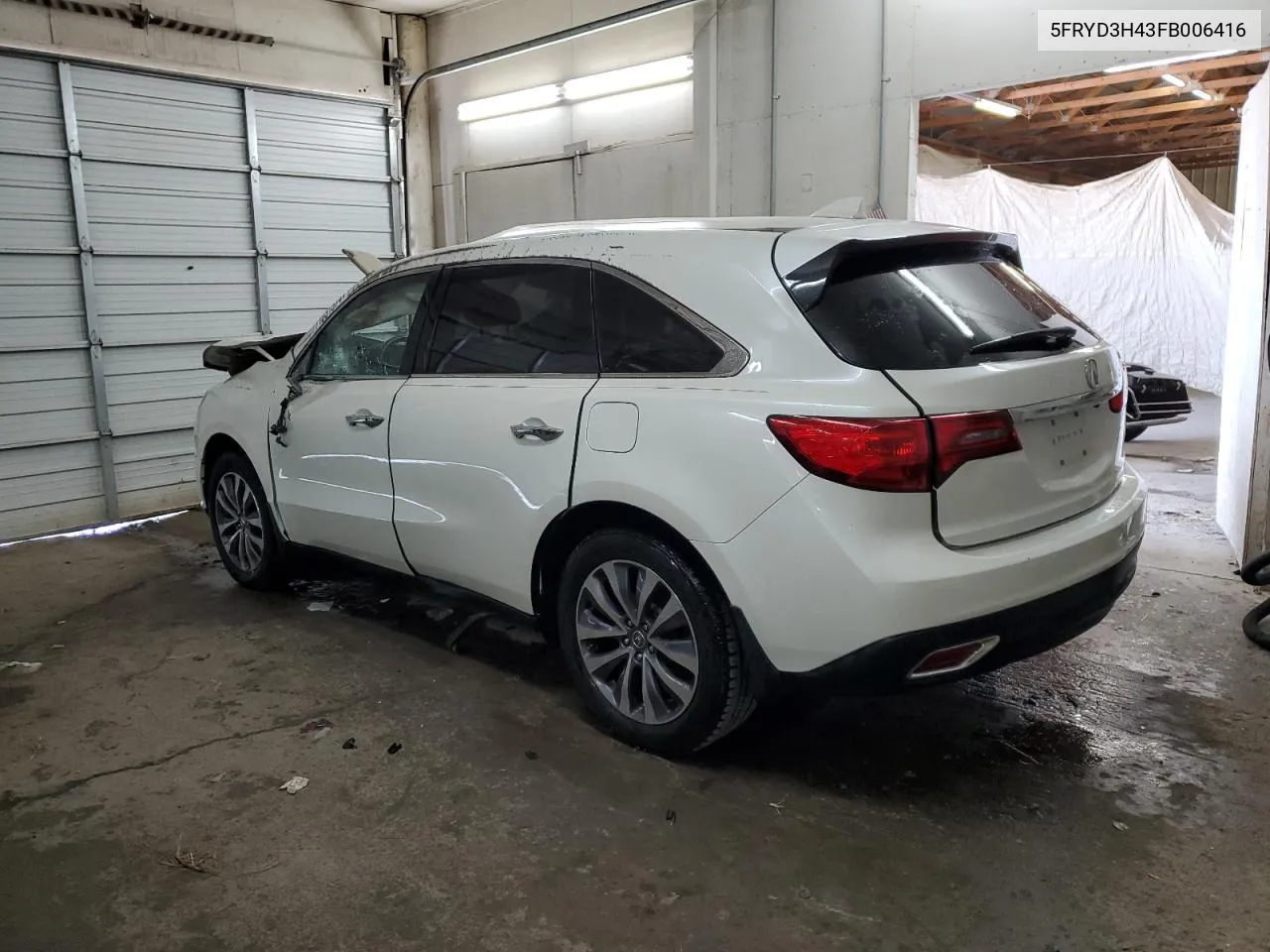 2015 Acura Mdx Technology VIN: 5FRYD3H43FB006416 Lot: 71051574