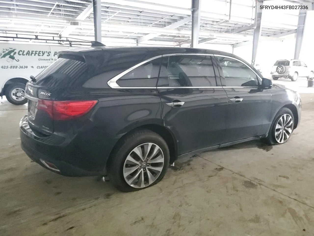 2015 Acura Mdx Technology VIN: 5FRYD4H43FB027336 Lot: 71061924