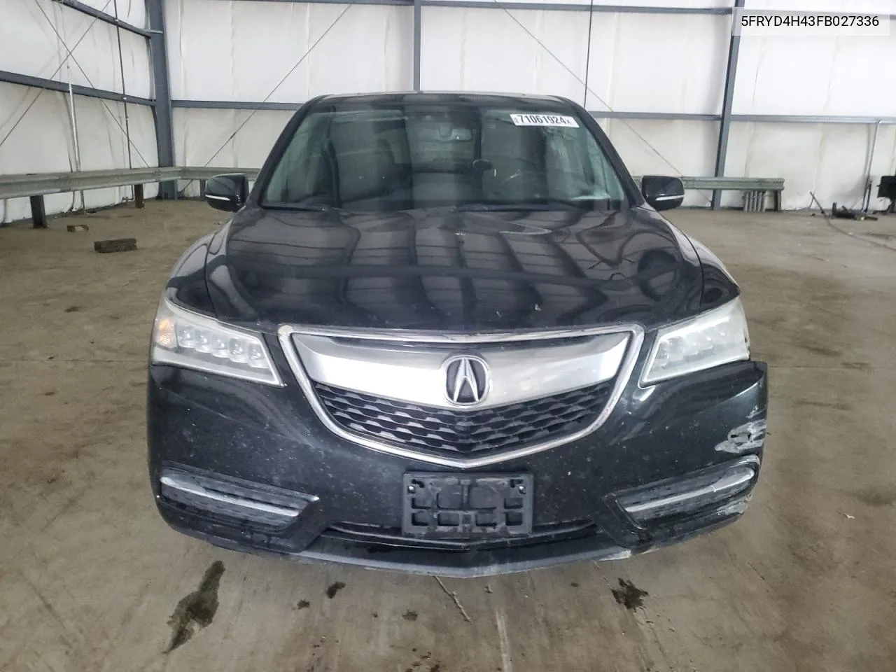 2015 Acura Mdx Technology VIN: 5FRYD4H43FB027336 Lot: 71061924