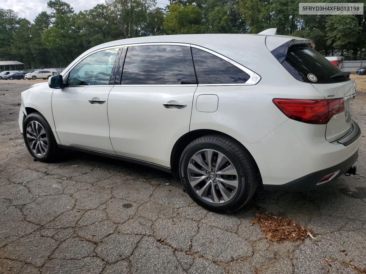 2015 Acura Mdx Technology VIN: 5FRYD3H4XFB013198 Lot: 72034174