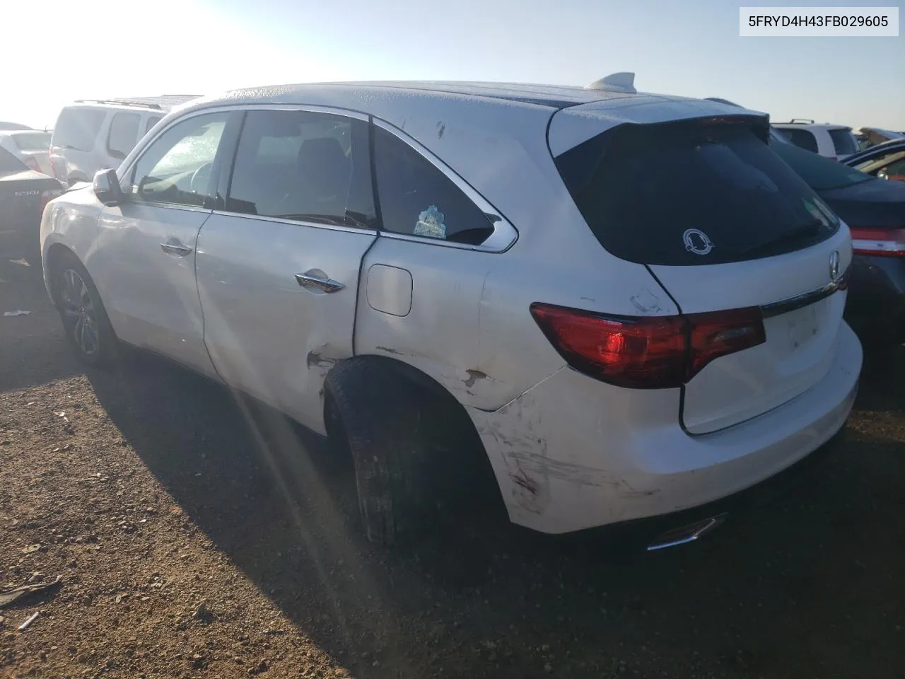 2015 Acura Mdx Technology VIN: 5FRYD4H43FB029605 Lot: 73418334