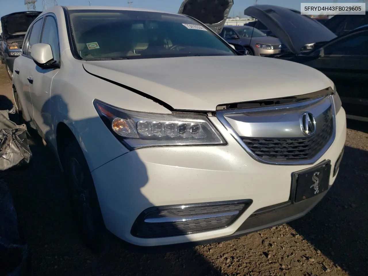 2015 Acura Mdx Technology VIN: 5FRYD4H43FB029605 Lot: 73418334