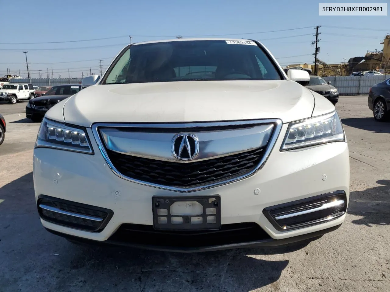 5FRYD3H8XFB002981 2015 Acura Mdx Advance