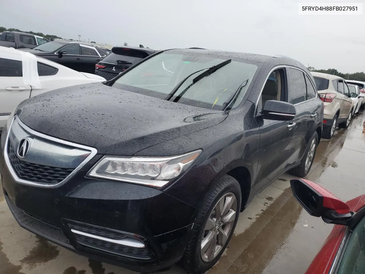 2015 Acura Mdx Advance VIN: 5FRYD4H88FB027951 Lot: 73942644