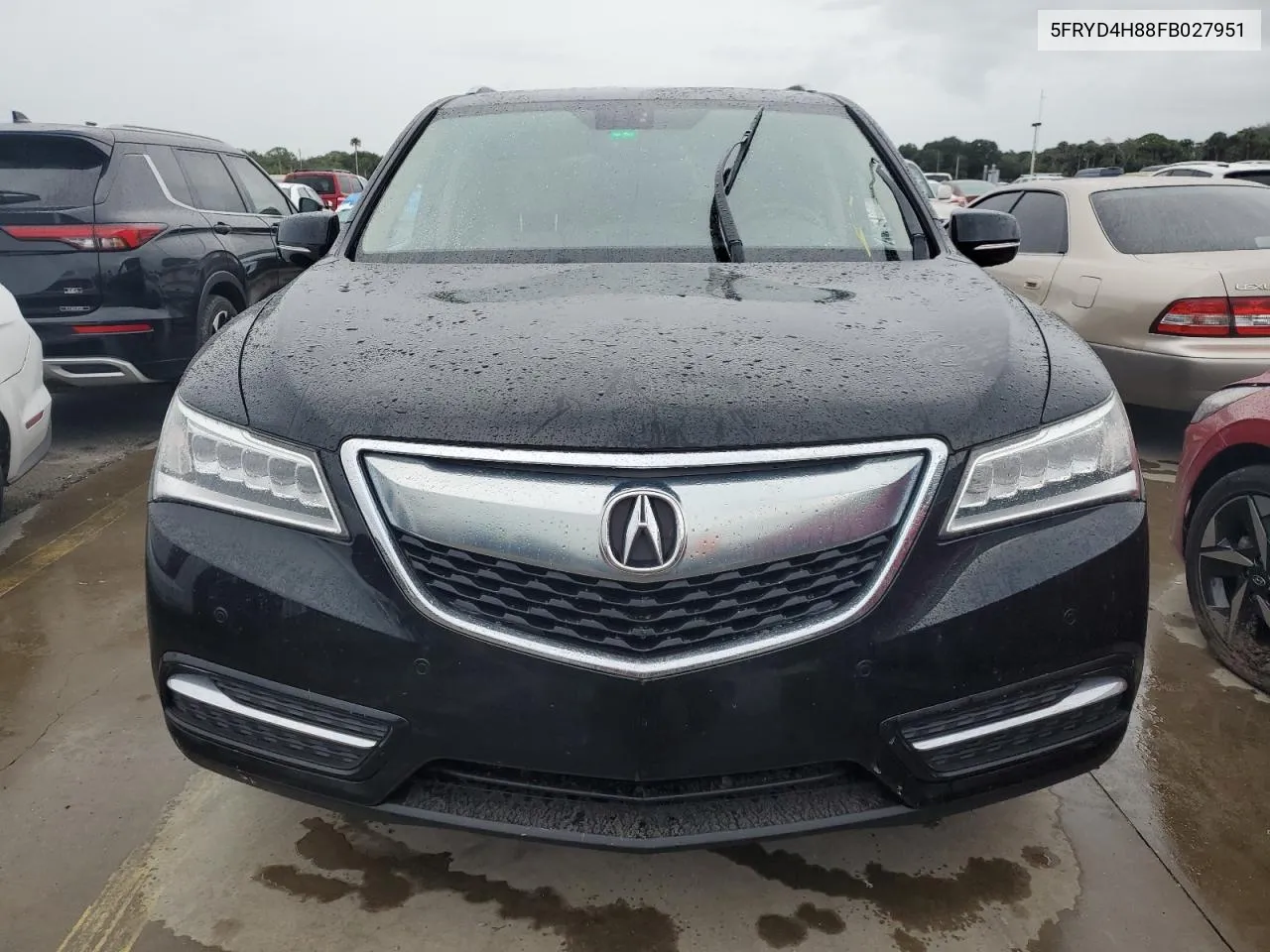 2015 Acura Mdx Advance VIN: 5FRYD4H88FB027951 Lot: 73942644