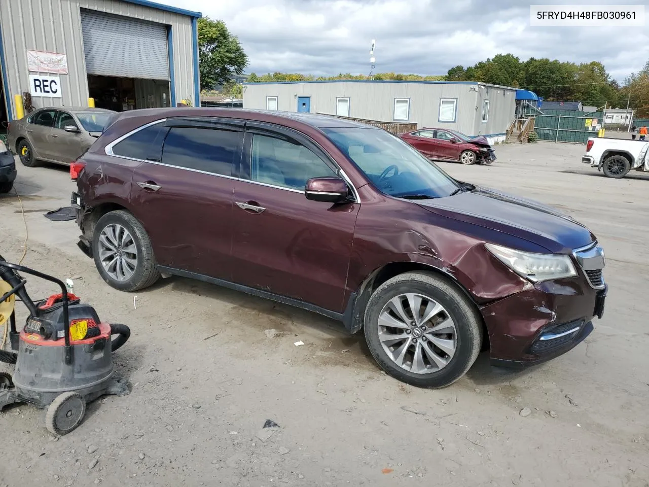 2015 Acura Mdx Technology VIN: 5FRYD4H48FB030961 Lot: 74013654