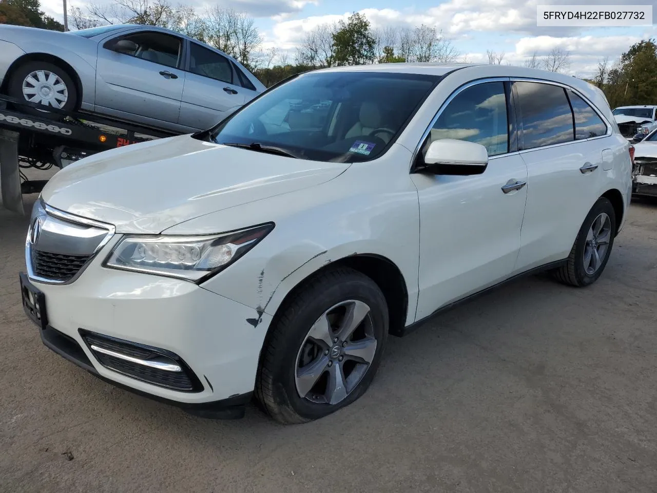 2015 Acura Mdx VIN: 5FRYD4H22FB027732 Lot: 74048254