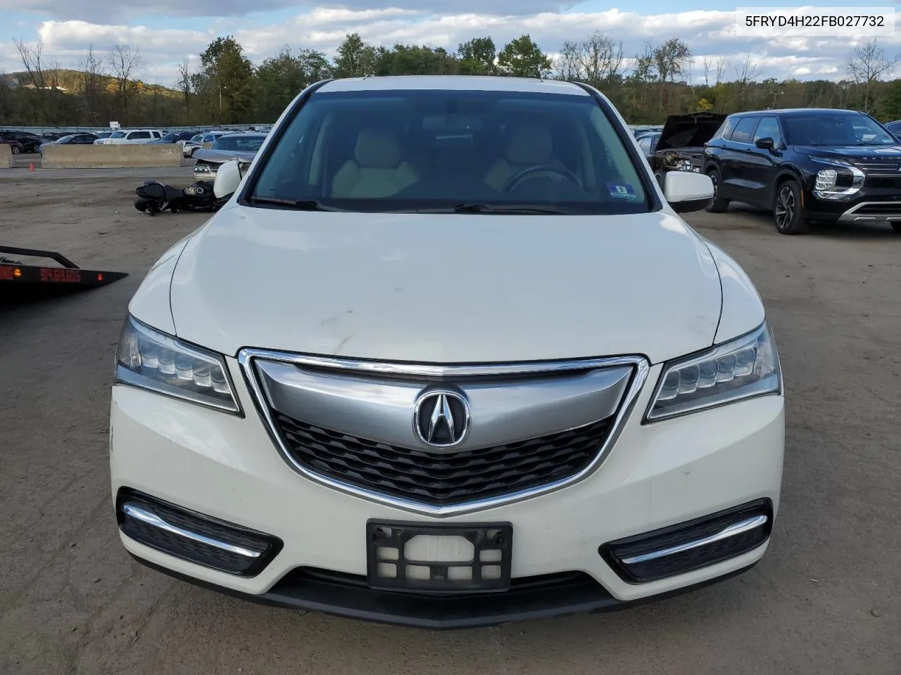 2015 Acura Mdx VIN: 5FRYD4H22FB027732 Lot: 74048254